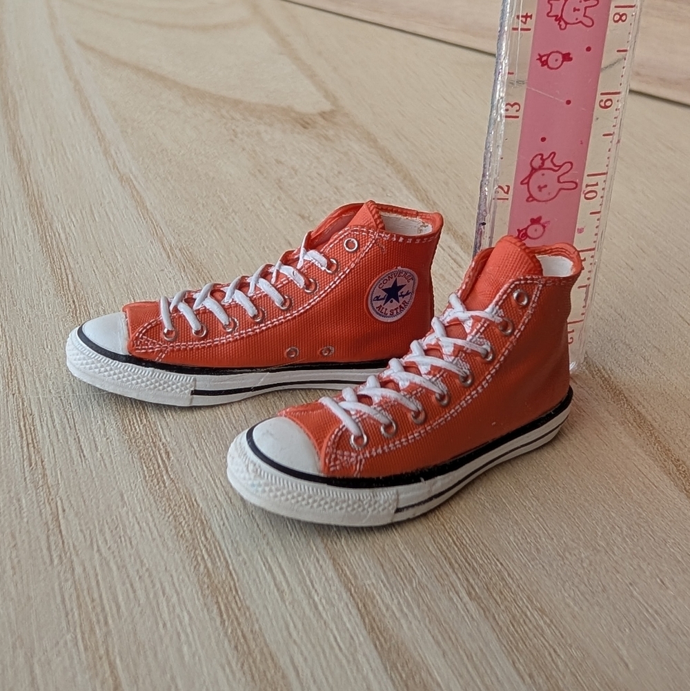 Miniature Converse Orange High-Top Sneakers